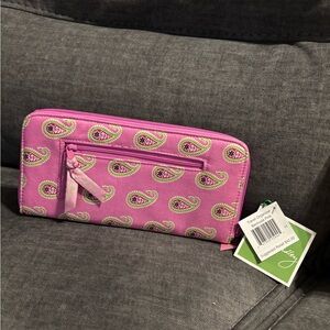 Vera Bradley Pink Paisley Travel Organizer